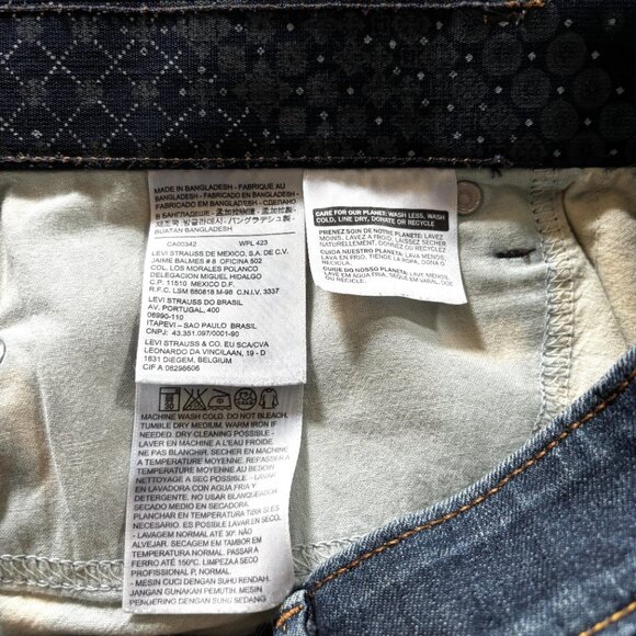 Levi’s 545 Perfect Waist Straight Leg Jeans Sz 12 Dark Wash Denim - Picture 6 of 8